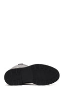 Women's Black Thick-Soled Leather Boot | Derimod Women's Black Thick-Soled Leather Boot | Derimod