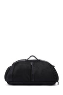 D-Pack Men's Black Long Strap Fabric Travel Bag | Derimod D-Pack Men's Black Long Strap Fabric Travel Bag | Derimod
