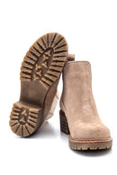 Women's Leather Suede Chelsea Boots | Derimod Women's Leather Suede Chelsea Boots | Derimod
