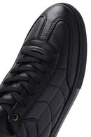 Men's Black Lace-up Leather Sneaker | Derimod Men's Black Lace-up Leather Sneaker | Derimod
