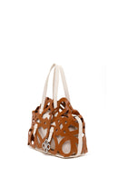 Kadın Taba Desenli Mini Çapraz Çanta | Derimod Kadın Taba Desenli Mini Çapraz Çanta | Derimod
