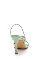 Women's Green Heeled Sandals | Derimod Women's Green Heeled Sandals | Derimod