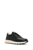 Men's Black Lace-Up Leather Casual Sneaker | Derimod Men's Black Lace-Up Leather Casual Sneaker | Derimod