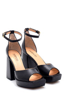 Women's Leather High Heel Sandals | Derimod Women's Leather High Heel Sandals | Derimod