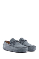 Men's Navy Blue Suede Leather Loafer | Derimod Men's Navy Blue Suede Leather Loafer | Derimod