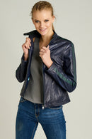 Victoria Women's Leather Jacket | Derimod Victoria Women's Leather Jacket | Derimod