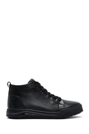 Male Black Zip Closure Leather Sport Boots | Derimod Male Black Zip Closure Leather Sport Boots | Derimod