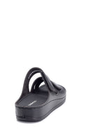 Women's Wedge Heel Banded Casual Slippers | Derimod Women's Wedge Heel Banded Casual Slippers | Derimod