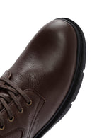 Male Brown Zip Closure Leather Casual Boots | Derimod Male Brown Zip Closure Leather Casual Boots | Derimod