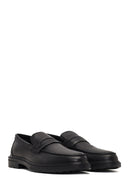 Men's Black Leather Casual Loafer | Derimod Men's Black Leather Casual Loafer | Derimod