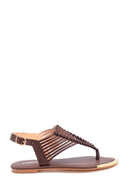 Women's Knitted Detailed Sandals | Derimod Women's Knitted Detailed Sandals | Derimod