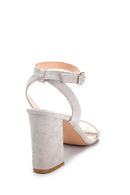 Women's Suede High Heel Sandals | Derimod Women's Suede High Heel Sandals | Derimod