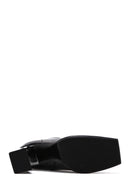 Women's Black Patent Leather Heeled Boots | Derimod Women's Black Patent Leather Heeled Boots | Derimod