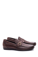 Men's Leather Printed Loafer | Derimod Men's Leather Printed Loafer | Derimod