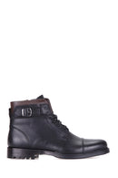 Soft Leather Zippered Men's Boots | Derimod Soft Leather Zippered Men's Boots | Derimod