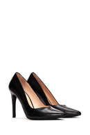 Woman Black Stiletto Heels Leather Stiletto | Derimod Woman Black Stiletto Heels Leather Stiletto | Derimod