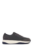Derimod Zero Male Gray Lace-up Thick-soled Fabric Sneaker | Derimod Derimod Zero Male Gray Lace-up Thick-soled Fabric Sneaker | Derimod