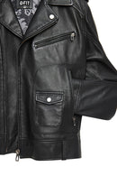 Carter Erkek Siyah Biker Deri Mont | Derimod Carter Erkek Siyah Biker Deri Mont | Derimod
