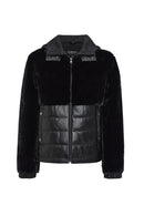 Alabama Kadın Siyah Kapüşonlu Teddy Mont | Derimod Alabama Kadın Siyah Kapüşonlu Teddy Mont | Derimod