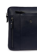 Men's Navy Leather Messenger Bag | Derimod Men's Navy Leather Messenger Bag | Derimod
