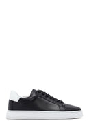 Men's Black Lace-up Leather Sneaker | Derimod Men's Black Lace-up Leather Sneaker | Derimod