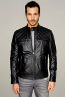 Adrian Men's Leather Jacket | Derimod Adrian Men's Leather Jacket | Derimod