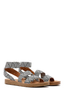 Women's Black Double Strap Sandals | Derimod Women's Black Double Strap Sandals | Derimod