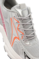 Women's Orange Chunky Sole Lace-Up Sneakers | Derimod Women's Orange Chunky Sole Lace-Up Sneakers | Derimod