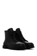 Camper Women's Black Pix Leather Boots | Derimod Camper Women's Black Pix Leather Boots | Derimod