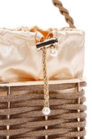 Women's Gold Stone Handbag | Derimod Women's Gold Stone Handbag | Derimod