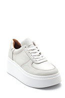 Women's Leather Thick Soled Shoes | Derimod Women's Leather Thick Soled Shoes | Derimod