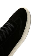 Men's Black Suede Leather Sneaker | Derimod Men's Black Suede Leather Sneaker | Derimod