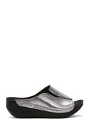 Women's Gray Thick Soled Comfort Slippers | Derimod Women's Gray Thick Soled Comfort Slippers | Derimod