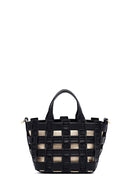 Woman Black Long Strap Knitted Shoulder Bag | Derimod Woman Black Long Strap Knitted Shoulder Bag | Derimod