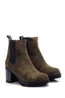 Women's Suede Heeled Boots | Derimod Women's Suede Heeled Boots | Derimod