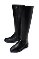 Women's Black Zippered Boots | Derimod Women's Black Zippered Boots | Derimod