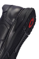 Erkek Lacivert Bağcıklı Deri Casual Sneaker | Derimod Erkek Lacivert Bağcıklı Deri Casual Sneaker | Derimod