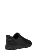 Geox Men Black U Flextrıde Plus Lace-up Leather Sneaker | Derimod Geox Men Black U Flextrıde Plus Lace-up Leather Sneaker | Derimod
