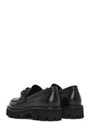 Kadın Siyah Kalın Tabanlı Deri Maskülen Loafer | Derimod Kadın Siyah Kalın Tabanlı Deri Maskülen Loafer | Derimod