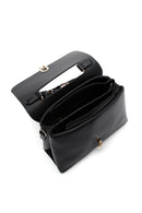 Women's Black Long Strap Handbag with Accessory Detail | Derimod Women's Black Long Strap Handbag with Accessory Detail | Derimod
