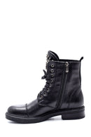 Women's Leather Stone Boots | Derimod Women's Leather Stone Boots | Derimod