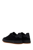 Erkek Siyah Bağcıklı Nubuk Deri Sneaker | Derimod Erkek Siyah Bağcıklı Nubuk Deri Sneaker | Derimod