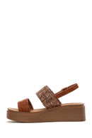 Women's Tan Thick Soled Sandals | Derimod Women's Tan Thick Soled Sandals | Derimod