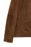 Mark Men's Brown Suede Leather Jacket | Derimod Mark Men's Brown Suede Leather Jacket | Derimod