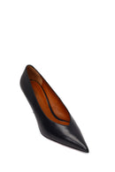 Woman Black Heeled Leather Stiletto | Derimod Woman Black Heeled Leather Stiletto | Derimod