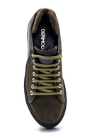 Men's Leather Nubuck Sneaker | Derimod Men's Leather Nubuck Sneaker | Derimod