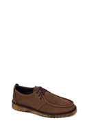 Male Brown Lace-up Nubuck Leather Casual Shoes | Derimod Male Brown Lace-up Nubuck Leather Casual Shoes | Derimod