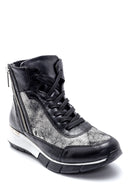 Women's Zipper Detailed Sports Boots | Derimod Women's Zipper Detailed Sports Boots | Derimod