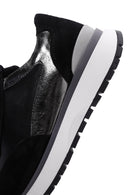 Kadın Siyah Bağcıklı Deri Sneaker | Derimod Kadın Siyah Bağcıklı Deri Sneaker | Derimod