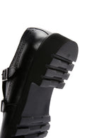 Men's Black Double Buckle Leather Casual Shoes | Derimod Men's Black Double Buckle Leather Casual Shoes | Derimod